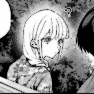 📂 09b0a2ea Anime, Manga, Meisje, Vraagteken, Kunst, Portret telegram sticker