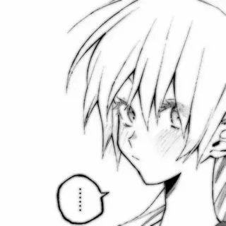 📂 da9b13e4 ...... Anime, Manga, Personage, Spreekballon, Zwart-wit, Illustratie telegram sticker