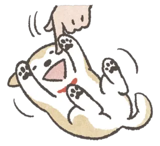 😃 2707da0a perro, mascota, shiba inu, lindo, animal, juguetón, feliz telegram sticker