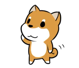 😀 0e5e990f Shiba Inu, anjing, binatang, hewan peliharaan, kartun, lucu telegram sticker