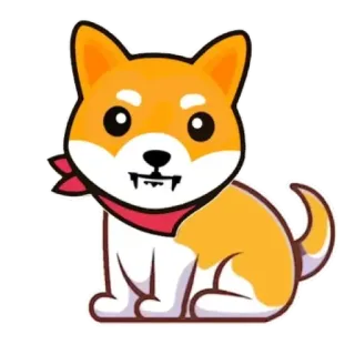 💟 5a34f38e perro, shiba inu, lindo, animal, mascota, dibujo animado telegram sticker