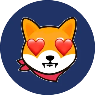 💟 a6ce2d48 perro, shiba inu, amor, emoticono, kawaii, lindo telegram sticker