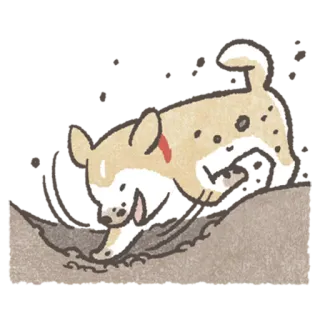 😆 3800b9b3 dog, pet, animal, cute, cartoon, illustration telegram sticker