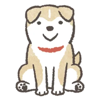 🙂 7ce3e4b3 dog, animal, pet, cute, kawaii, shiba inu telegram sticker