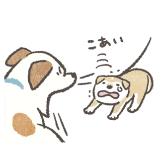 😰 ef9b68f0 dogs, puppy, cute, animals, cartoons, emotions telegram sticker