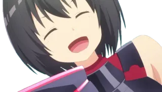 😁 7f7267df anime, karakter, tersenyum, imut telegram sticker