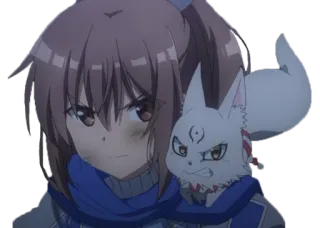 😠 99d9f8e8 Anime, gadis, marah, rubah, imut telegram sticker