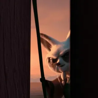 🥋 008371c4 Master Shifu Kung Fu Panda dibujos animados, animación, animal, kung fu, artes marciales, maestro shifu, zorro, película telegram sticker