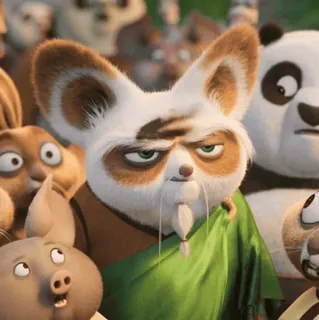 🥋 0993dd69 Master Shifu Kung Fu Panda película animada, personaje de dibujos animados, Kung Fu Panda, Maestro Shifu, artes marciales, animal, animado telegram sticker