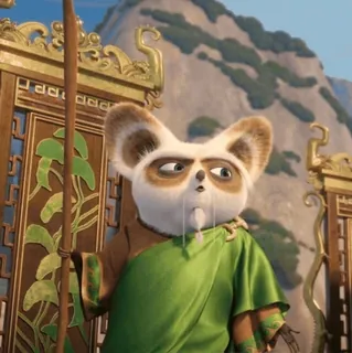 🥋 7449a26f Master Shifu Kung Fu Panda Maestro, Shifu, Kung Fu Panda, Animación, Película, Artes marciales telegram sticker