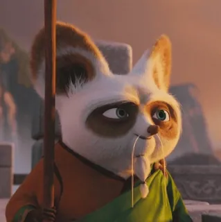 🥋 9d442660 Master Shifu Kung Fu Panda Maestro Shifu, Kung Fu Panda, Dibujos animados, Personaje animado, Artes marciales, Personaje de película telegram sticker