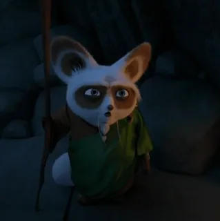 🥋 f34340d3 Master Shifu Kung Fu Panda Shifu, Kung Fu Panda, animal, dibujos animados, animado, maestro, artes marciales, mentor telegram sticker