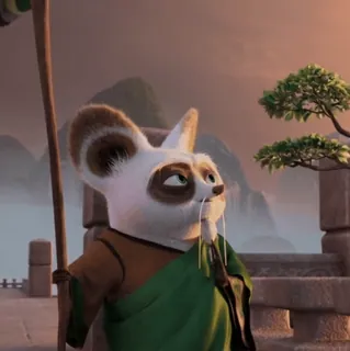 🥋 f718e377 Master Oogway Kung Fu Panda Kung Fu Panda, Oogway, sabio, dibujos animados, animado, personaje de película telegram sticker