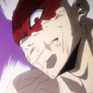 👿 30dd86f9 anime, blood, injury, fighter, red telegram sticker