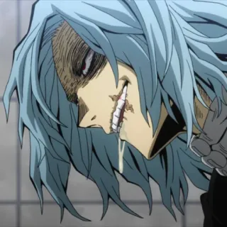 😈 5a7c47f6 Tomura Shigaraki My Hero Academia anime, villain, shigaraki, my hero academia, creepy telegram sticker