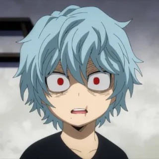 😧 844cc22d Tomura Shigaraki My Hero Academia anime, villain, manga, red eyes, shigaraki telegram sticker