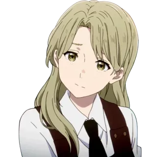 😶 4a812afc Naoka Ueno A Silent Voice anime, Naoka Ueno, A Silent Voice, character, sticker telegram sticker