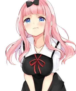 😊 d8c1517d Chika Fujiwara Kaguya-sama: Love Is War anime, manga, cute, girl, pink hair, chika fujiwara, kaguya-sama telegram sticker
