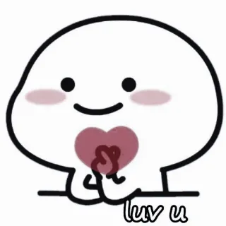 💌 45a0d27c luv u 爱, 心, 卡通, 可爱, 爱你 telegram sticker