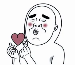 💌 ae4bb15a 心, 爱, 卡通, 角色, 手势, 手 telegram sticker