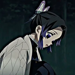 🦋 4b195a97 Shinobu Kocho Demon Slayer Anime, Demon Slayer, Shinobu Kocho, Manga, Dibujos animados, Personaje, Japonés telegram sticker