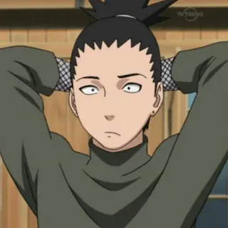 🗡 b8a951bf Shikamaru Nara Naruto シカマル, 奈良, ナルト, アニメ, 漫画, キャラクター telegram sticker