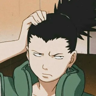 🗡 bbb2bc58 Shikamaru Nara Naruto アニメ, シカマル, ナルト, 忍者, 怠惰, キャラクター, ステッカー telegram sticker
