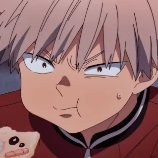 🎴 23b0e4e7 Anime, Dibujos animados, Cara graciosa, Comiendo, Humor, Personaje whatsapp sticker