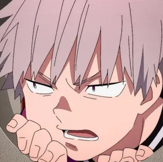 🎴 b82918e9 Anime, Dibujos animados, Personaje, Enojado, Masculino, Expresión whatsapp sticker