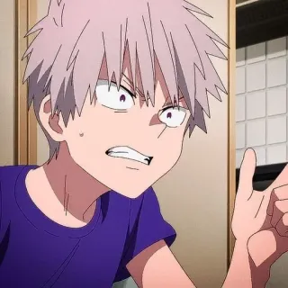 🎴 f4b9bdd9 Anime, Personaje, Dibujo animado, Chico, Enojado, Expresión whatsapp sticker