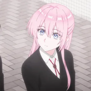 🍬 501e431a Anime, Pelo rosa, Femenino, Personaje, Chica, Animación telegram sticker