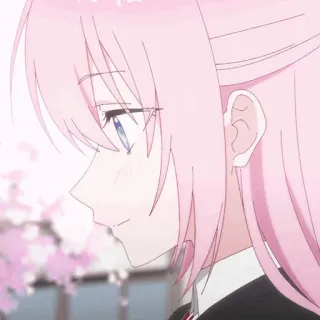 🍬 51afbf99 anime, chica, pelo rosa, personaje, animación, linda telegram sticker