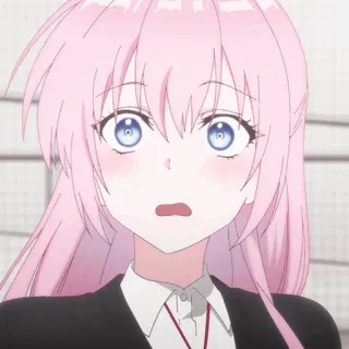 🍬 71dffe76 anime, pelo rosa, impactada, chica, linda telegram sticker