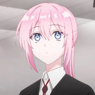 🍬 a0105cb9 anime, chica, pelo rosa, linda, manga, personaje, arte telegram sticker