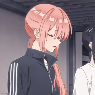 📎 f4a81f64 anime, meisje, roze haar, tiener, vrouwelijk, cartoon whatsapp sticker