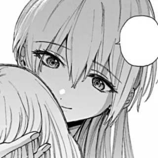 🎧 101eb1b1 anime, manga, portret, kreskówka, przytulanie, miłość whatsapp sticker