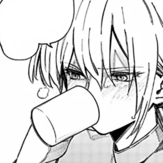 🎧 22e92425 Anime, Manga, Picie, Postać, Ilustracja whatsapp sticker