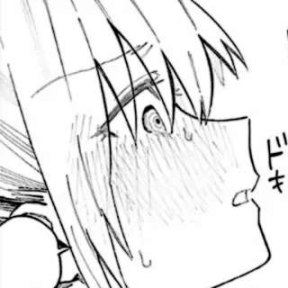 🎧 458adbe8 ドキ Anime, Manga, Doki, Zszokowany, Zaskoczony, Wyraz whatsapp sticker