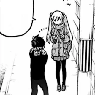 🎧 6d6ec7ce Manga, Anime, Para, Ulica, Kreskówka, Postacie whatsapp sticker