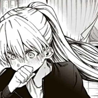 🎧 8d56c3c6 Anime, Manga, Kreskówka, Dziewczyna, zawstydzona, rumieniec whatsapp sticker