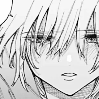 🎧 baf48b34 Anime, Manga, Smutne, Czarno-białe, Portret, Emocje whatsapp sticker