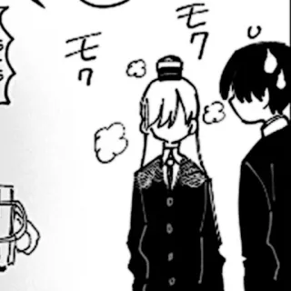 🎧 d54a04ed モク Anime, Manga, Japoński, Kreskówka, Ilustracja whatsapp sticker