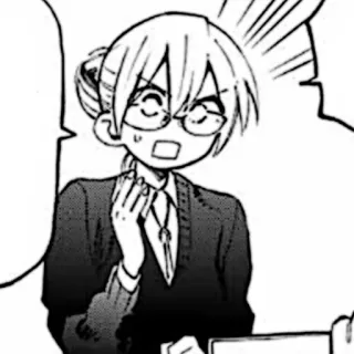 🎧 f8da143d Manga, Anime, Uczennica, Zszokowany/a, Zaskoczony/a, Okulary whatsapp sticker