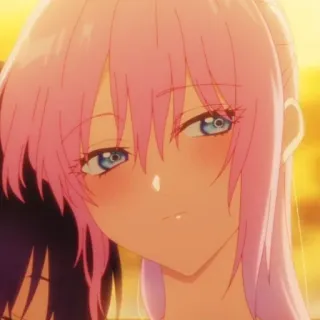 ☁️ 1ceae810 anime, girl, pink hair, cute, portrait whatsapp sticker