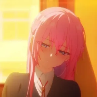 🌸 81a0c2a4 anime, pink hair, girl, cute, manga, character whatsapp sticker