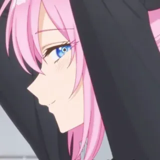 🫐 e9e6b610 anime, pink hair, cute, girl, character, animation whatsapp sticker