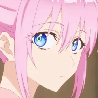 🌸 f57c1442 anime, girl, pink hair, cute, manga, character, portrait whatsapp sticker