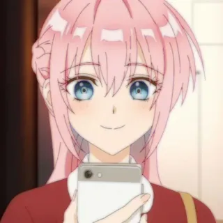 🔮 365a4d04 Marin Kitagawa My Dress-Up Darling アニメ, ピンク髪, 青い目, 可愛い, 喜多川海夢, 着せ恋, 女の子 telegram sticker