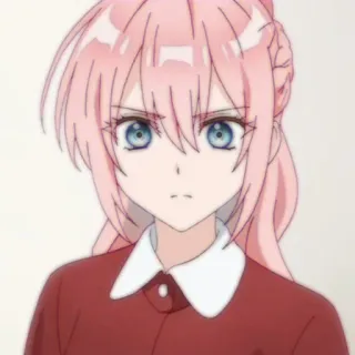 🔮 6a585455 アニメ, 漫画, キャラクター, 女の子, ピンク髪, 青い目 telegram sticker