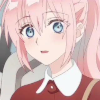 🔮 a4feb4a9 アニメ, 可愛い, 女の子, ピンク髪, ポートレート telegram sticker